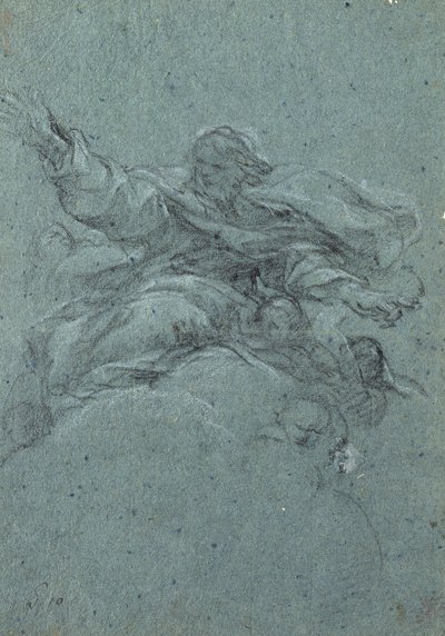 Studie van God de Vader door Pietro da Cortona